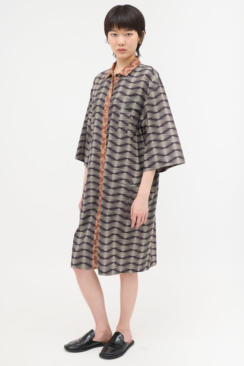 Dries Van Noten Printed Shirt Dress