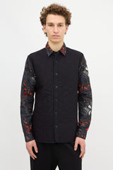 Dries Van Noten Quilted Floral Shirt Jacket
