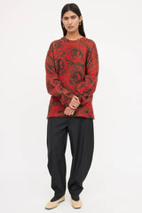 Dries Van Noten Knit Rose Sweater