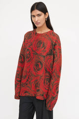 Dries Van Noten Knit Rose Sweater