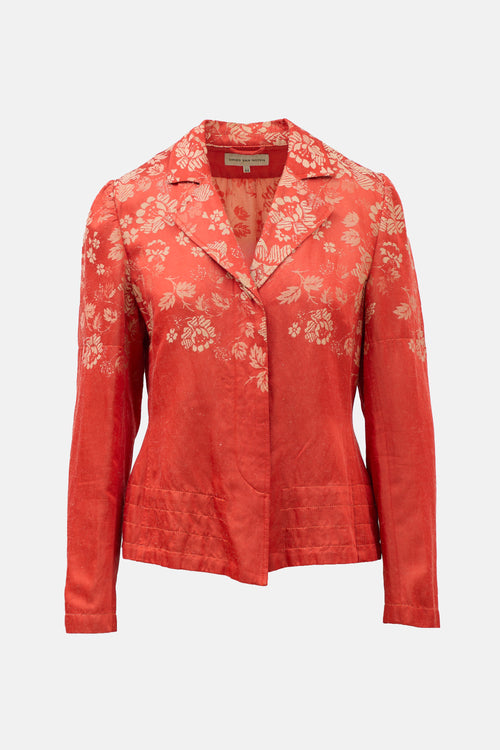Dries Van Noten SS 2000 Floral Jacquard Jacket