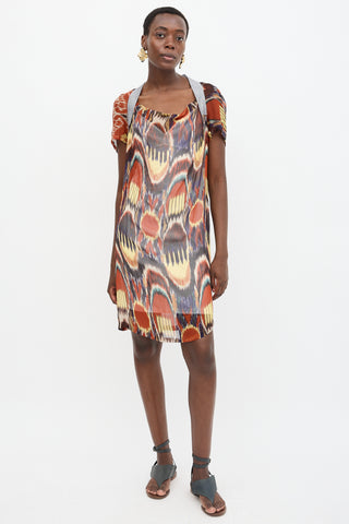 Dries Van Noten SS 2010 Silk Printed Dress