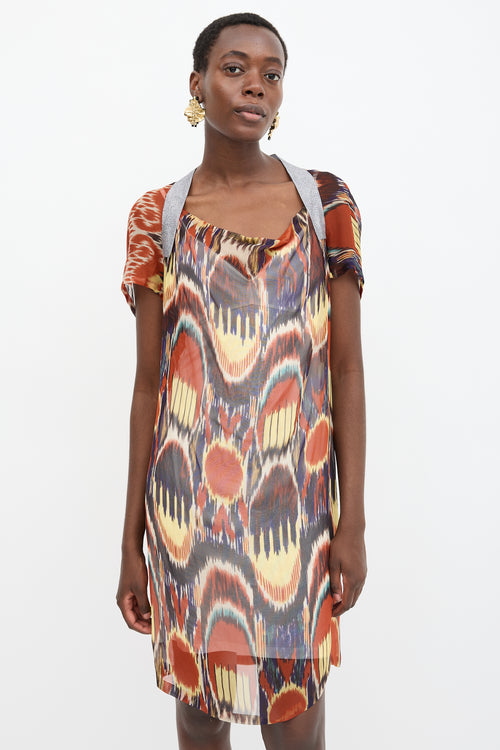 Dries Van Noten SS 2010 Silk Printed Dress