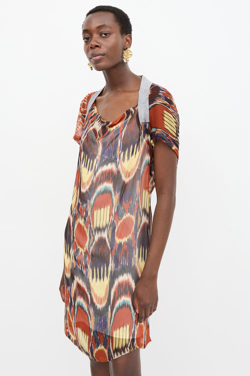 Dries Van Noten SS 2010 Silk Printed Dress