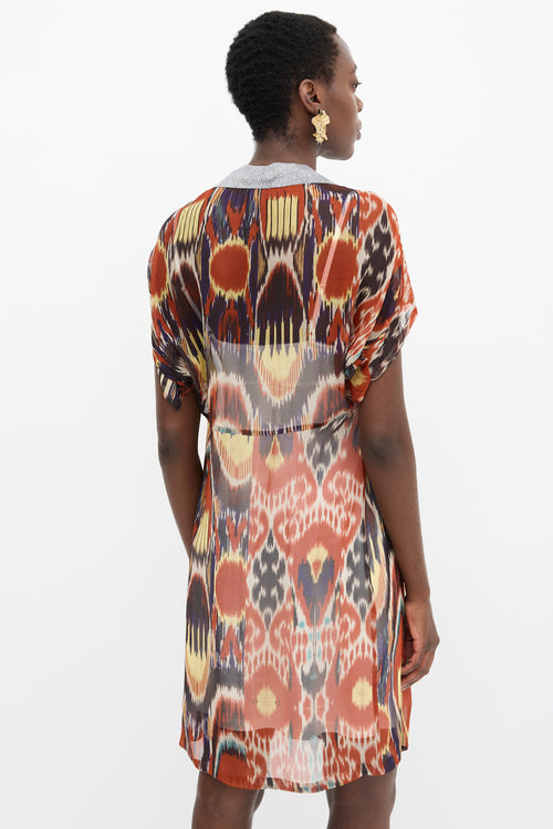 Dries Van Noten SS 2010 Silk Printed Dress