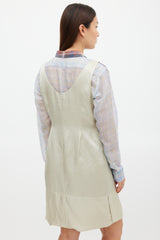 Dries Van Noten SS 2013 Blue & Multicolour Plaid Layered Dress