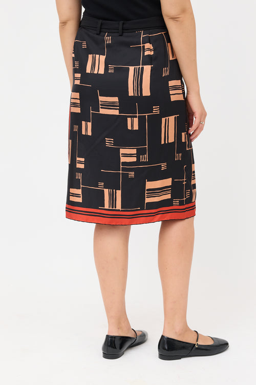 Dries Van Noten SS 2018 Wrap Front Scarf Skort