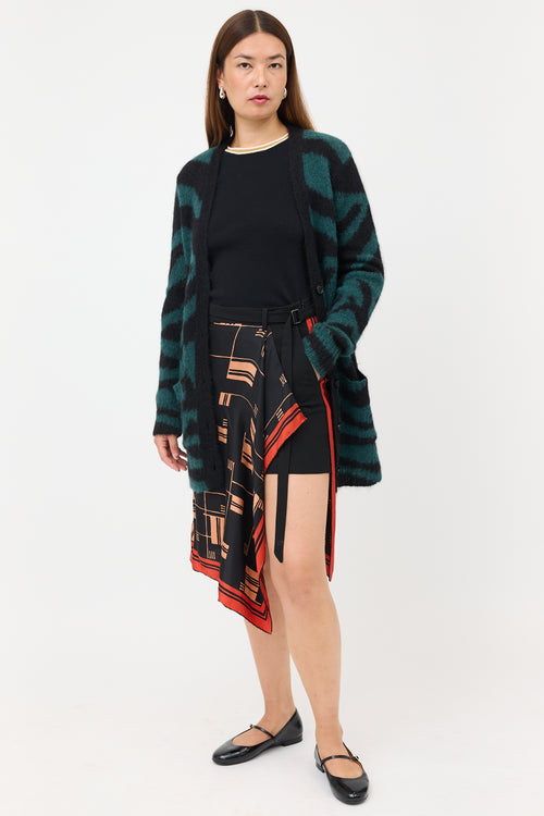 Dries Van Noten SS 2018 Wrap Front Scarf Skort