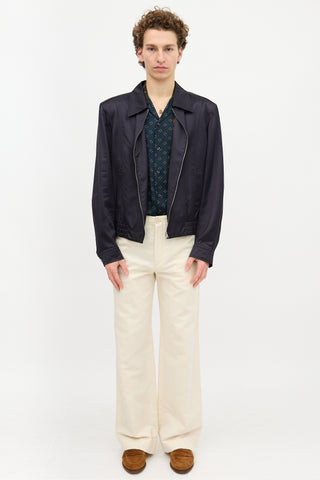 Dries Van Noten Satin Bomber Jacket