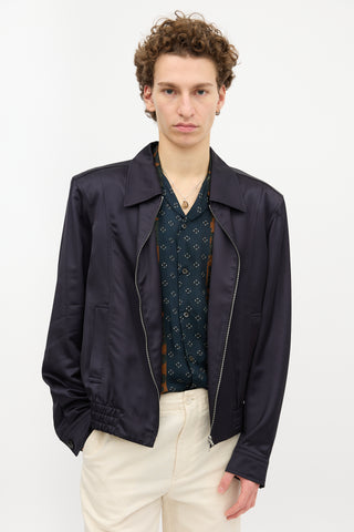 Dries Van Noten Satin Bomber Jacket