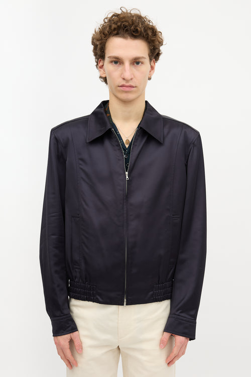 Dries Van Noten Satin Bomber Jacket
