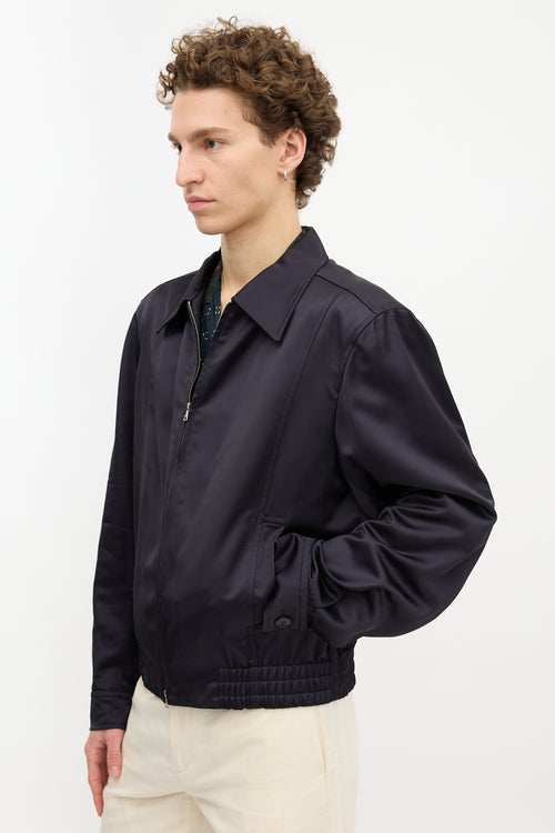 Dries Van Noten Satin Bomber Jacket