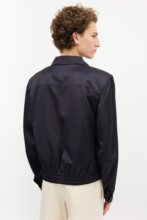 Dries Van Noten Satin Bomber Jacket