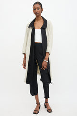 Dries Van Noten Satin Trim Coat