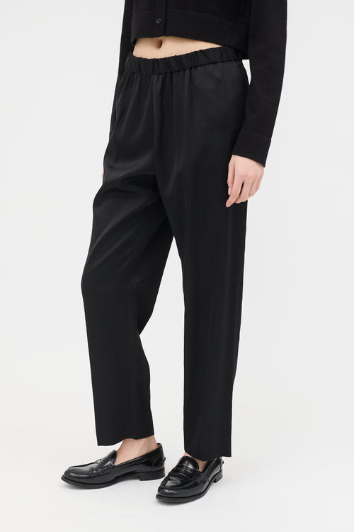 Dries Van Noten Satin Tapered Trouser