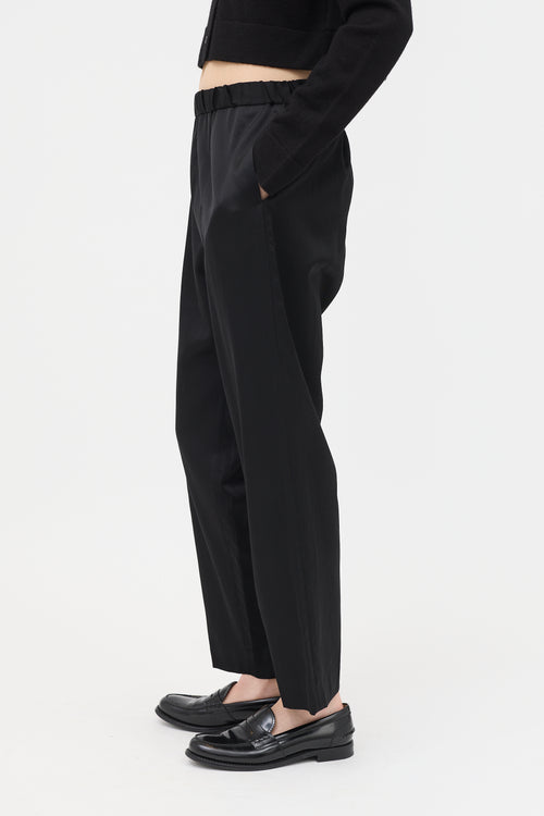 Dries Van Noten Satin Tapered Trouser