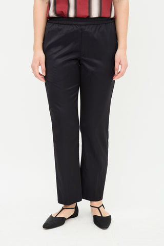 Dries Van Noten Satin Tuxedo Stripe Trouser