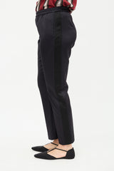 Dries Van Noten Satin Tuxedo Stripe Trouser