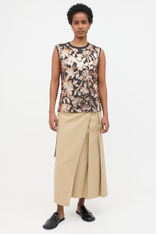 Dries Van Noten Sequin Floral Tank Top