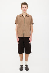 Dries Van Noten Short Sleeve Zip Shirt