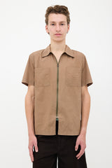 Dries Van Noten Short Sleeve Zip Shirt