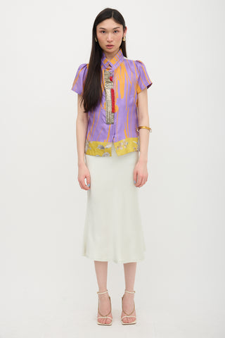Dries Van Noten Silk Beaded Shirt