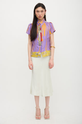 Dries Van Noten Silk Beaded Shirt