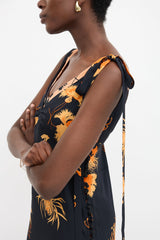 Dries Van Noten Silk Layered Floral Dress