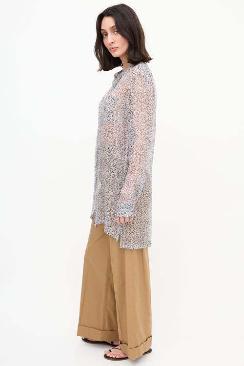 Dries Van Noten Silk Printed Blouse