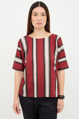 Dries Van Noten Stripe Round Neck Top