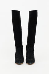 Dries Van Noten Suede Knee High Boot