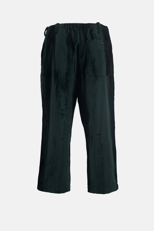 Dries Van Noten Velvet Wide Leg Pant