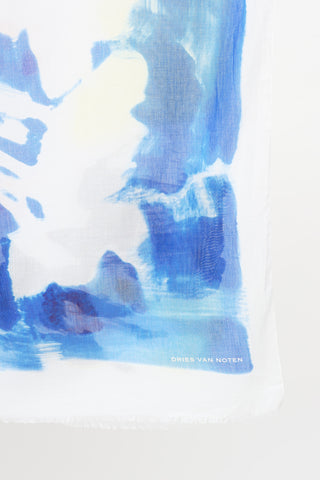 Dries Van Noten Paint Graphic Scarf
