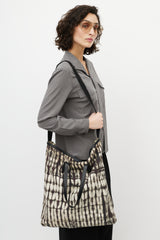 Dries Van Noten White & Multicolour Tie Dye Tote