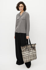 Dries Van Noten White & Multicolour Tie Dye Tote