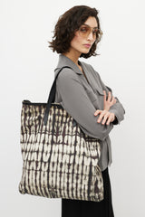 Dries Van Noten White & Multicolour Tie Dye Tote
