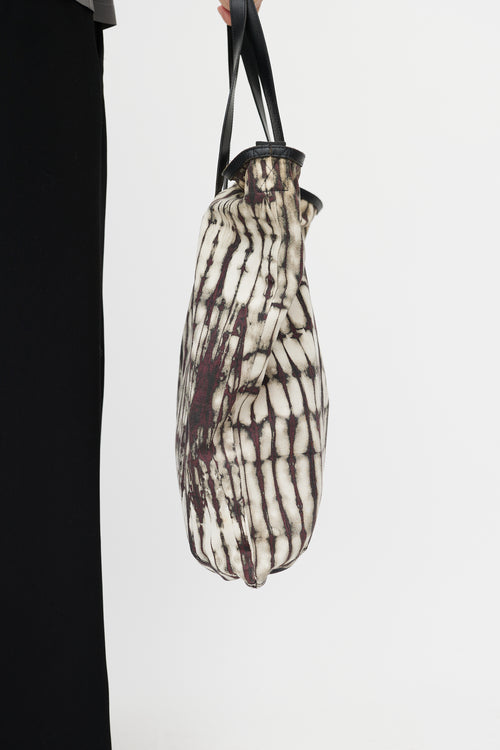 Dries Van Noten White & Multicolour Tie Dye Tote
