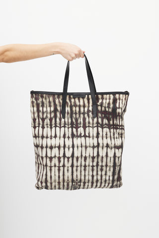 Dries Van Noten White & Multicolour Tie Dye Tote