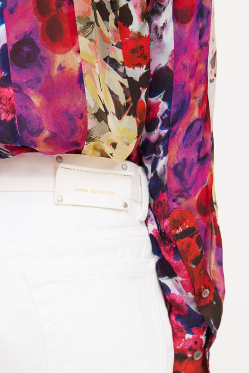 Dries Van Noten Cotton Slim Fit Jeans