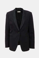 Dries Van Noten Wool Jacquard Tuxedo Blazer