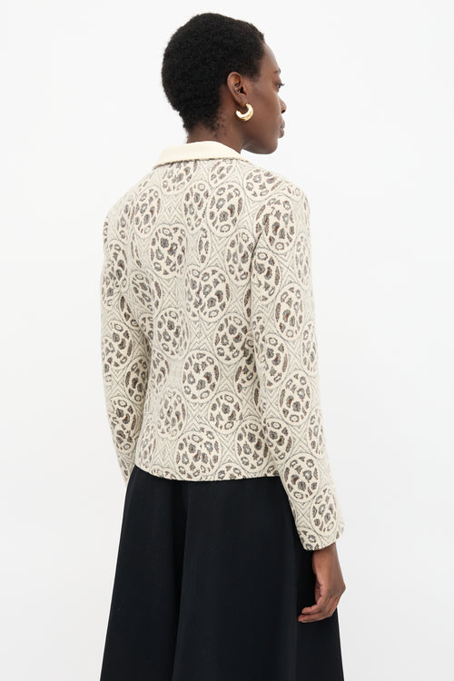 Dries Van Noten Wool Patterned Jacket