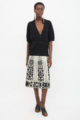 Dries Van Noten Wool Short Sleeve Cardigan