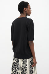 Dries Van Noten Wool Short Sleeve Cardigan