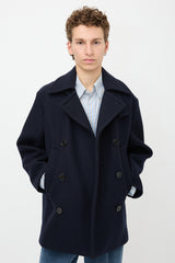 Dries Van Noten Wool Three Button Coat