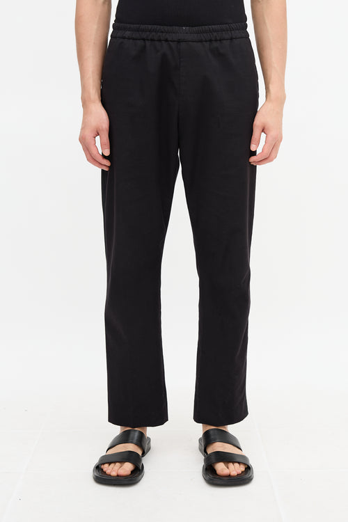 Dries Van Noten Wool Tuxedo Stripe Trouser
