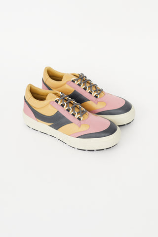 Dries Van Noten Yellow & Multicolour Nylon Sneaker