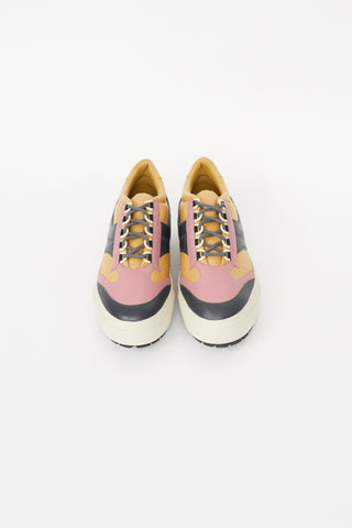 Dries Van Noten Yellow & Multicolour Nylon Sneaker