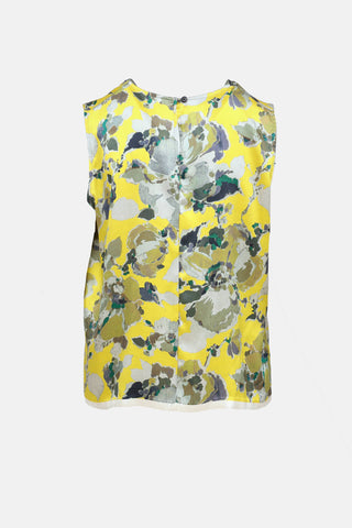Dries Van Noten Silk Ciel Sleeveless Top