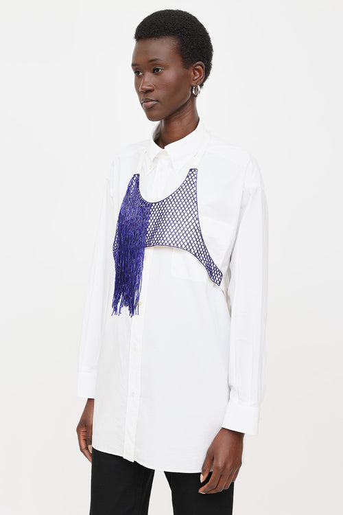 Dries Van Noten Beaded Wrap Top