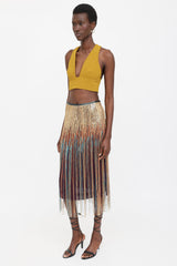 Dries Van Noten Fringe Embellished Skirt